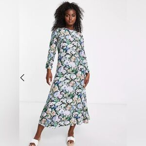 ASOS Floral Open Back Midi/Maxi Dress